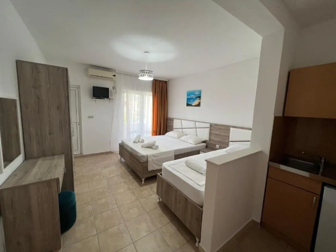 Studio with balcony and with view