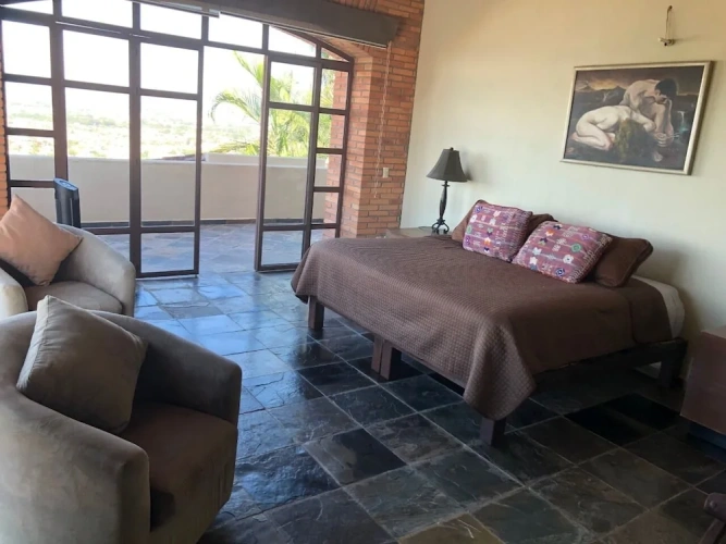 Comfort room with balcony