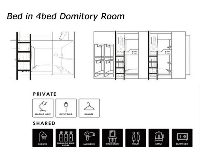Bed in Dorm