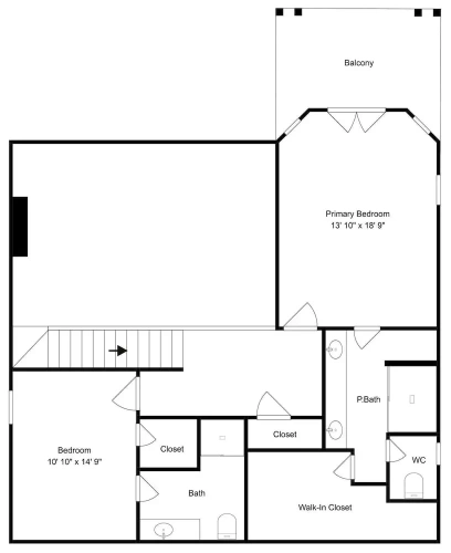 4 Bedrooms Cottage with balcony