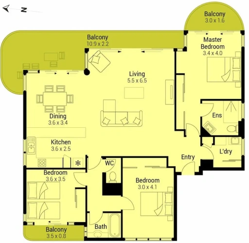 Grand Sextuple Apartment