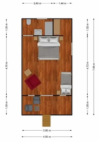 Comfort Double room with balcony and with garden view