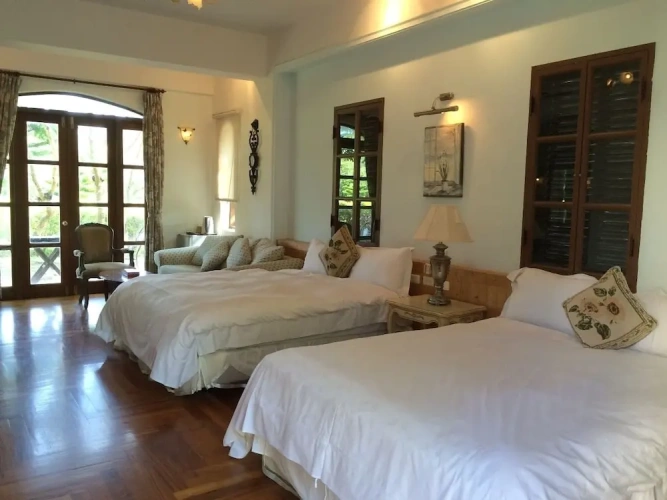 Deluxe Quadruple room with garden view