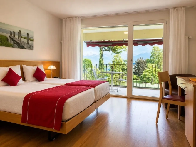 Standard Double room with balcony and with garden view