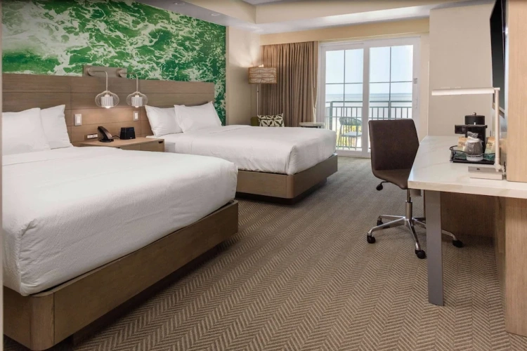 Deluxe Quadruple room with balcony and with view
