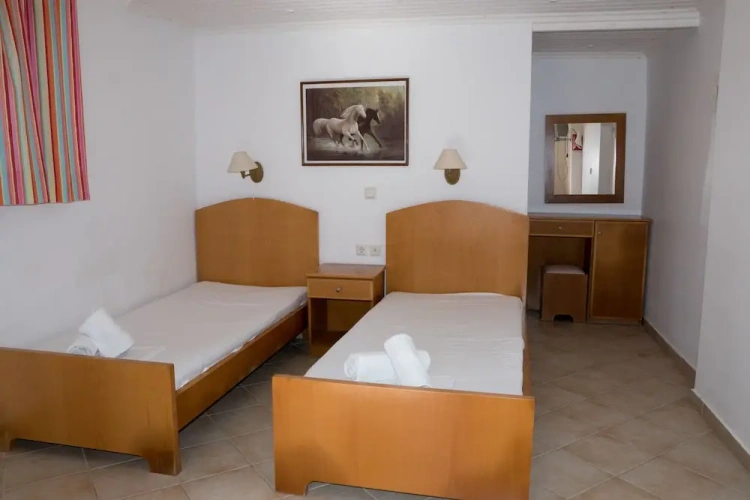 Economy Triple Studio with balcony and with garden view