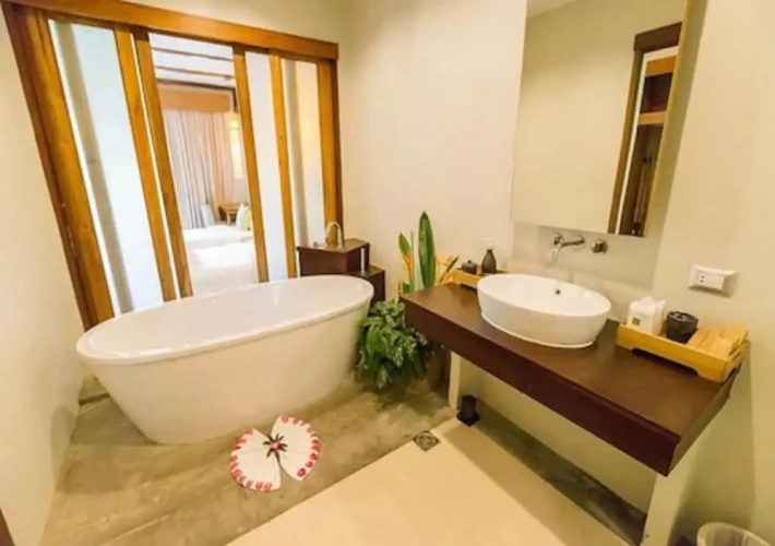 Deluxe Twin room with balcony and with pool view