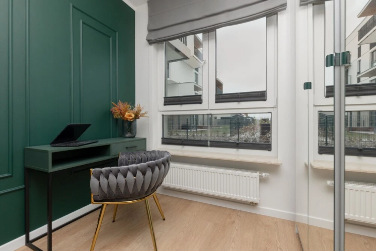 Dark Green Apartment by Renters