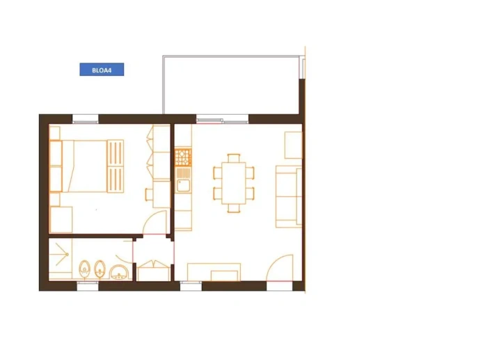 1 Bedroom Double Apartment