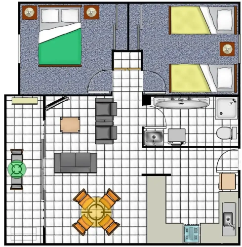 2 Bedrooms Standard Apartment
