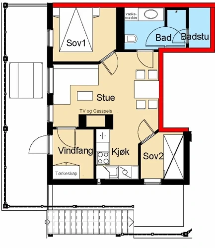 2 Bedrooms Family Apartment