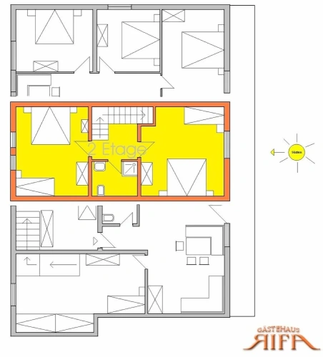6 Bedrooms Bed in Dorm with balcony
