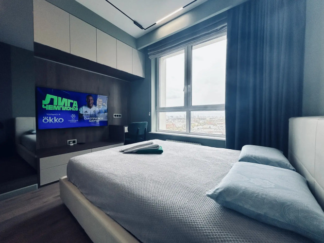 Фотография номера квартиры Apartament Сity (Апартамент Сити) на набережной Шелепехинская