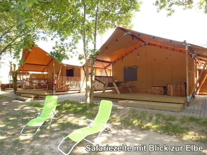 Tent with river view