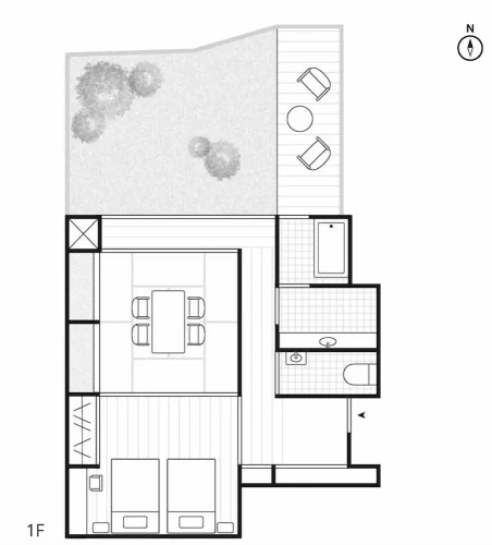 Luxury Twin room with garden view
