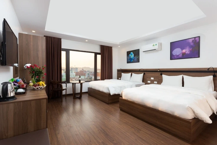 Superior Quadruple room with garden view