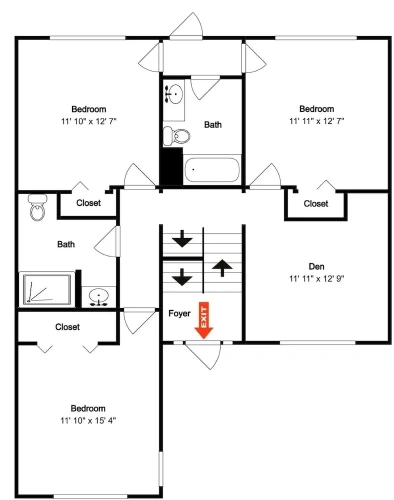 4 Bedrooms Cottage with balcony