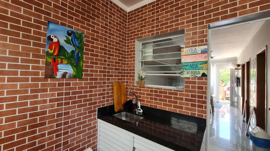 Apartamento Ubatuba com área gourmet