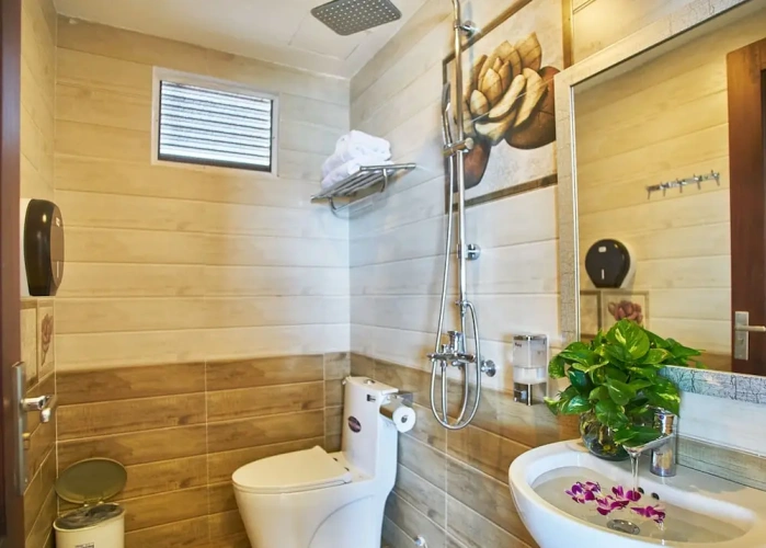 Standard Quadruple room with balcony and with sea view