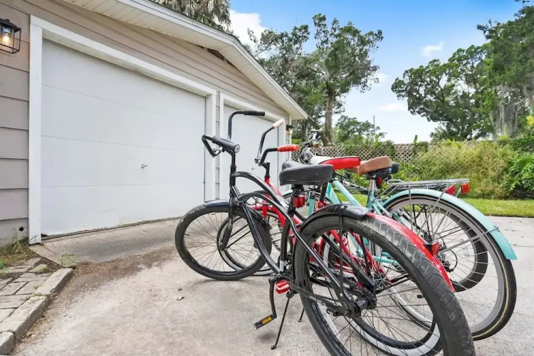 Welcome Gift By the Beach Fire Pit Bikes Games