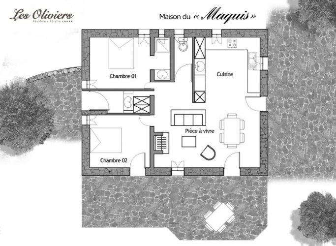 2 Bedrooms Villa