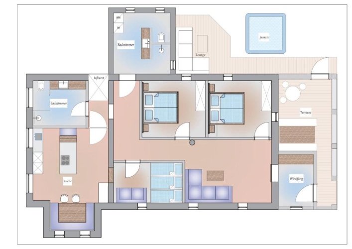 3 Bedrooms Chalet