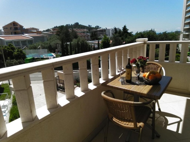 Studio with balcony and with view