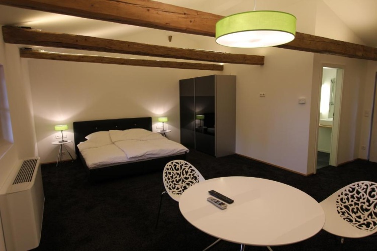 Studio with balcony and with view