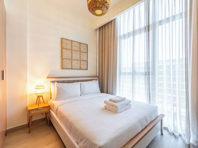 Condo With Burj Khalifa View In City