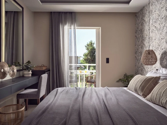 Studio with balcony