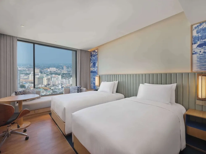 Deluxe Twin room with city view
