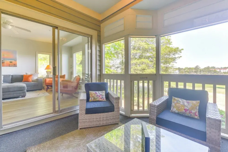 North Myrtle Beach Condo w/ Golf Course Views