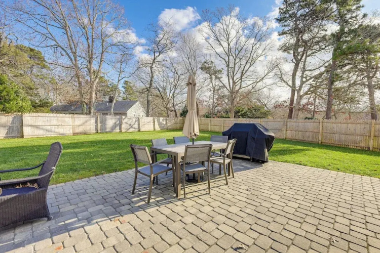 Patio & Fire Pit: Retreat 2 Mi to Cape Cod Beaches