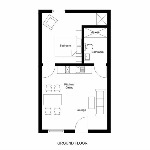 1 Bedroom Standard room with garden view
