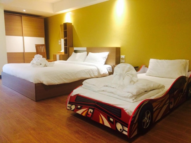 Double Family Suite with balcony and with view