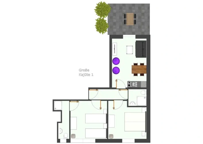 2 Bedrooms Apartment