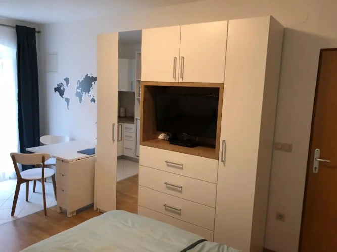 Studio with balcony and with view
