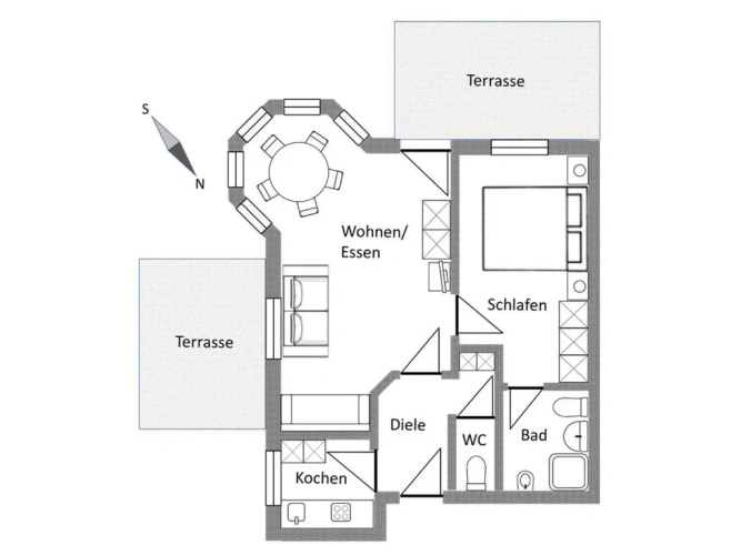 1 Bedroom Apartment