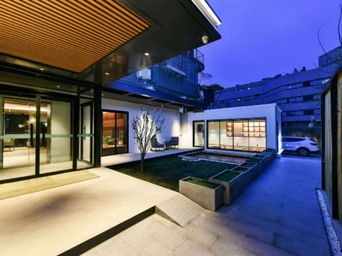 Outside