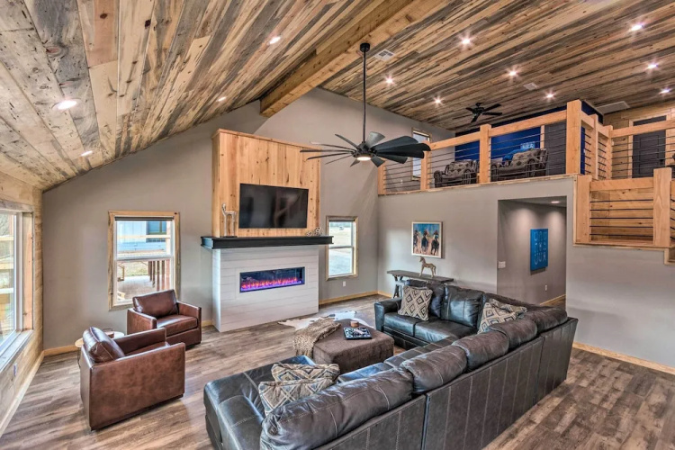 Upscale Riverfront Home w/ Beach & Fire Pit!