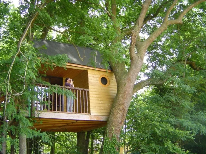 Cottage with balcony
