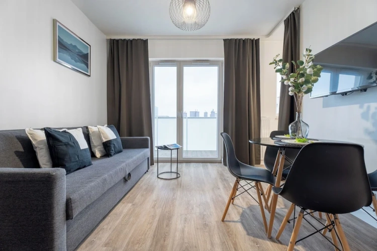 Apartment with balcony and with city view