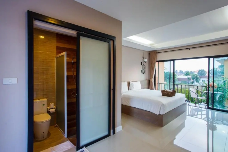 Standard Double room with balcony and with garden view