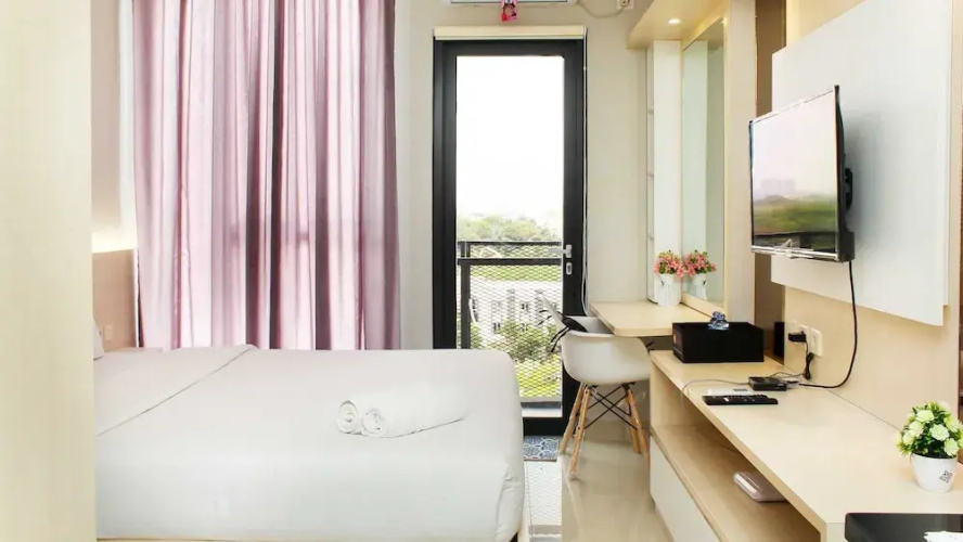 Homey And Tidy Studio Monroe Tower Apartment