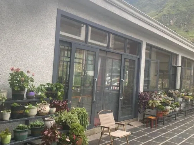 Outside