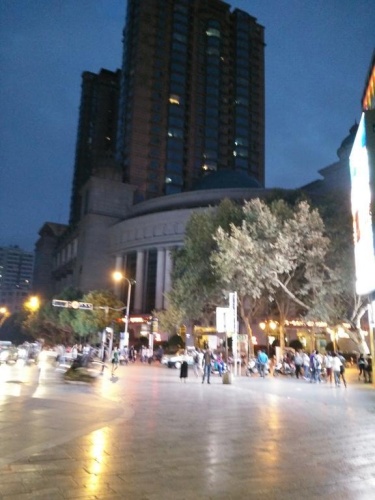Outside