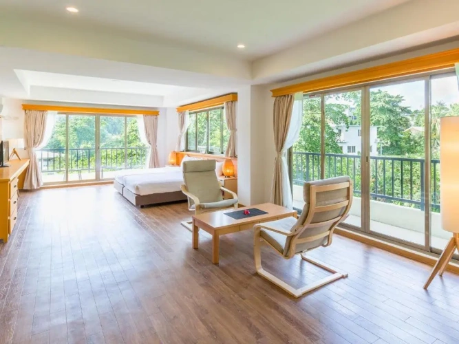 Deluxe Triple room with garden view