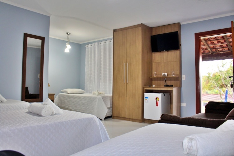 Comfort Quadruple room with balcony and with mountain view