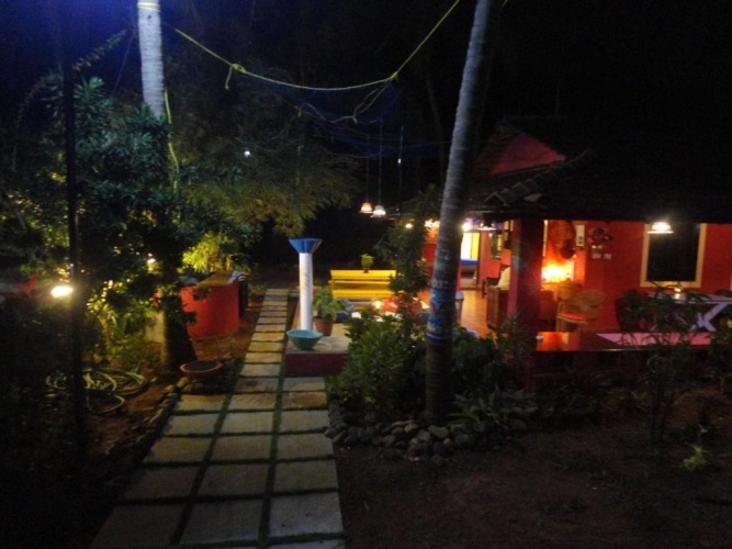 Outside