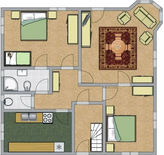 2 Bedrooms Basement Apartment